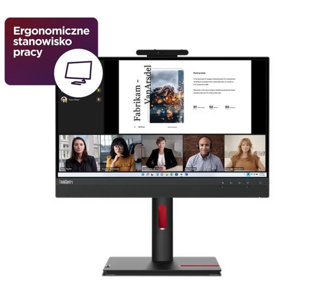 Monitor 21.5 cala ThinkCentre Tiny-in-One 22Gen5 WLED 12N8GAT1EU 