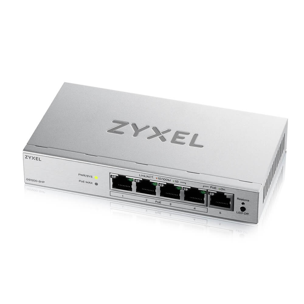 Przełącznik POE 5xGE L2 GS1200-5HPV3-EU0101F 