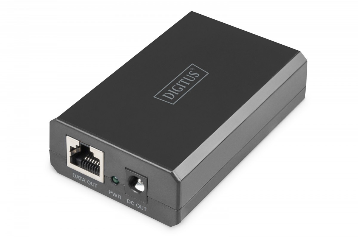 Gigabit Ethernet Splitter PoE++ 802.3af/at/bt RJ45/DC 12V/4,2A lub 24V/2.1A 50W dla urządzeń bez PoE 