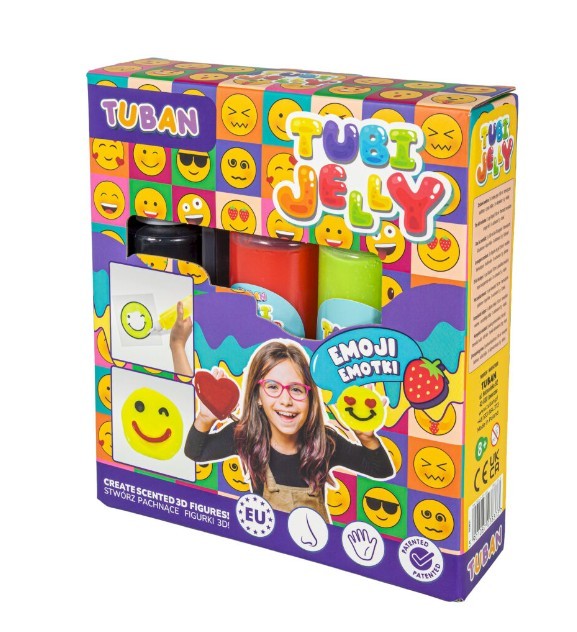 Zestaw Tubi Jelly Emotki 3 kolory 