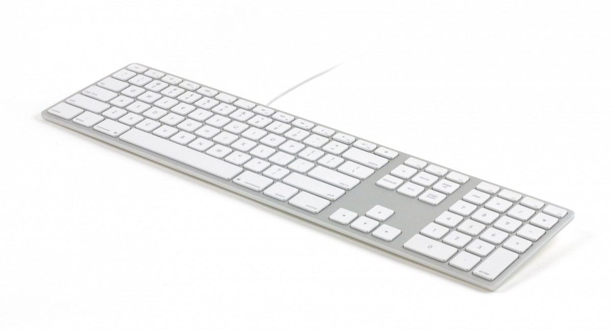 Klawiatura aluminiowa Mac podświetlana RGB srebrna