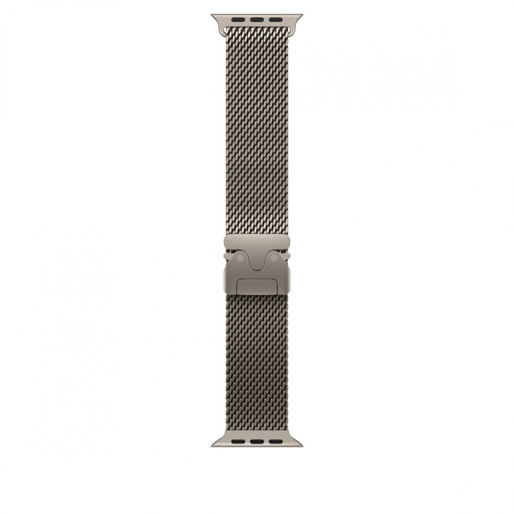 Bransoleta mediolańska z tytanu w kolorze naturalnym do koperty 49 mm - rozmiar S