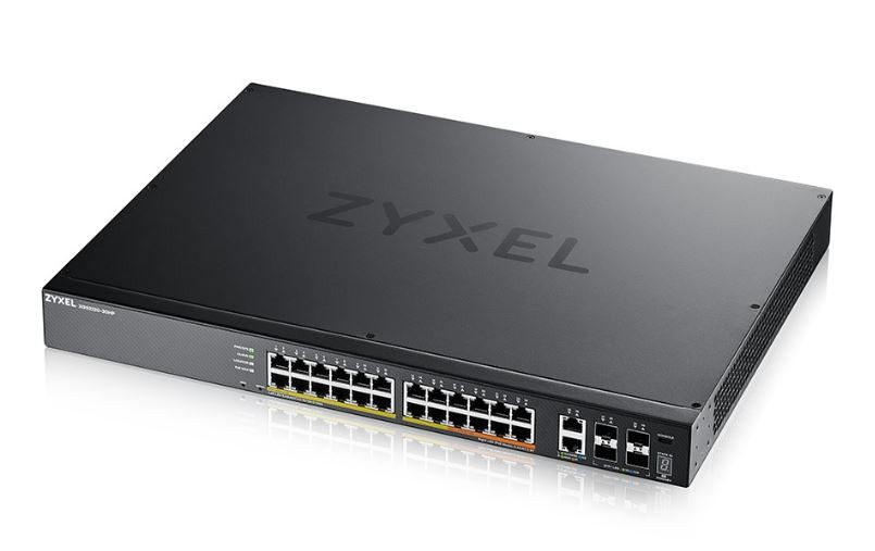 Przełącznik dostępowy L3 24 porty PoE,10GbE RJ-45, 4 porty                      10GbE SFP+ XGS2220-30HP-EU0101F