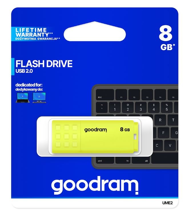 Pendrive UME2  8GB USB 2.0 żółty