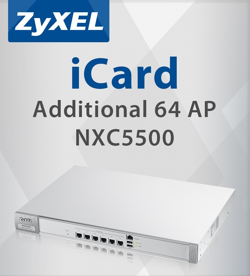 Licencja E-iCard + 64 AP do NXC5500