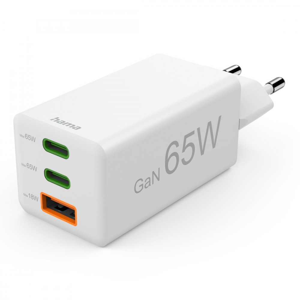 Ładowarka sieciowa 65W Gan PD/QC 