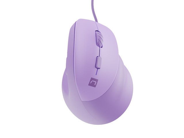 Mysz wertykalna CRAKE 2 PRO 128000DPI optyczna lawendowa 
