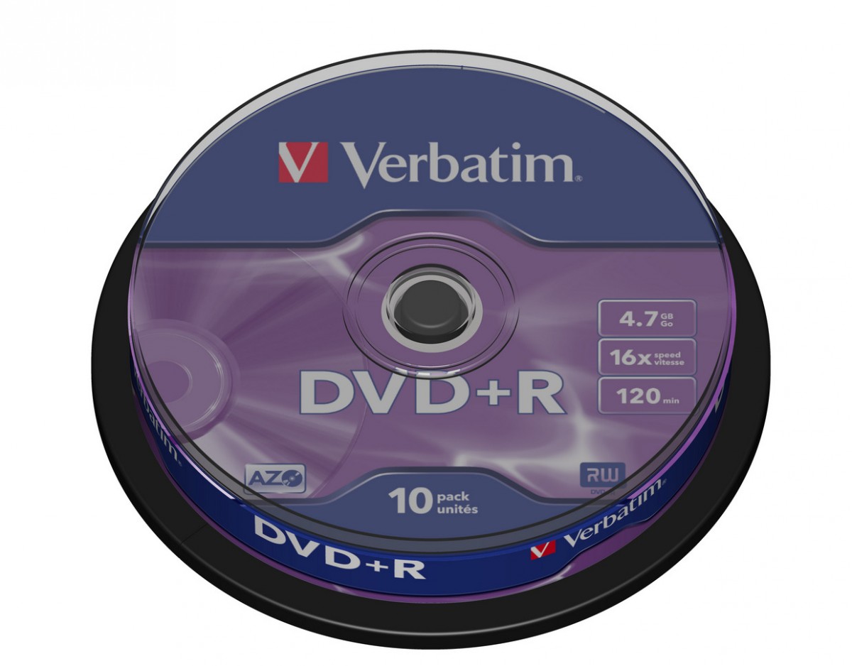DVD+R 16x 4.7GB 10P CB           43498