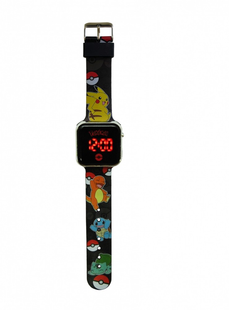 Zegarek LED z kalendarzem Pokemon 