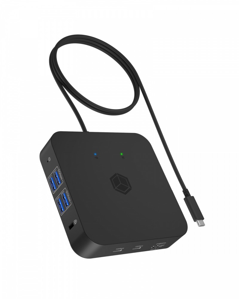 Stacja dokująca IB-DK4090-C 12w1, 3x HDMI,LAN,USB, PD do 100W 