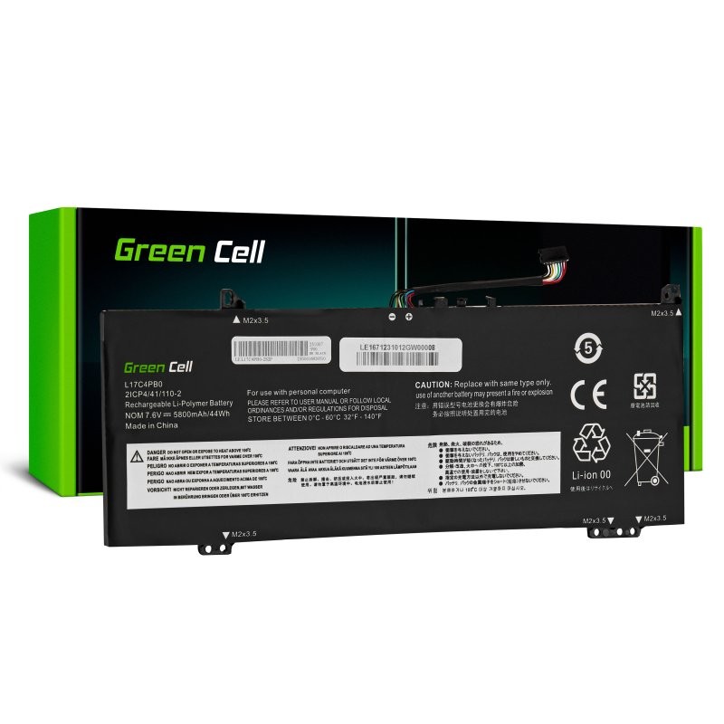 Bateria L17C4PB0 7,6V 5800mAh do Lenovo IdeaPad 530S Yoga 530 