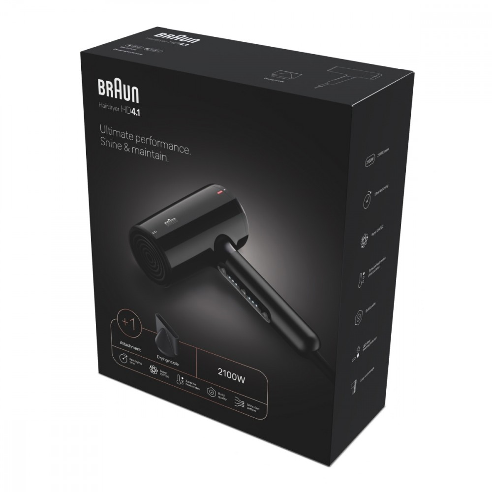 Suszarka do włosów 2100W, wskaźniki LED HD410E