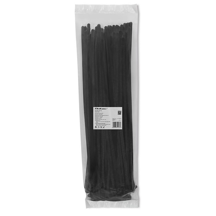 Opaski zaciskowe wielorazowe/trytytki | 7.2*400mm | Nylon UV |   Czarne 