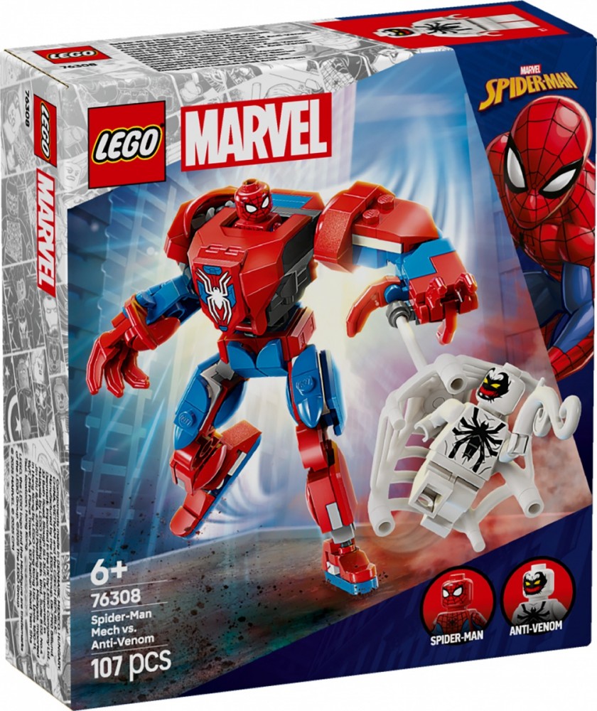 Klocki Super Heroes 76308 Mech Spider-Mana kontra Anti-Venom 