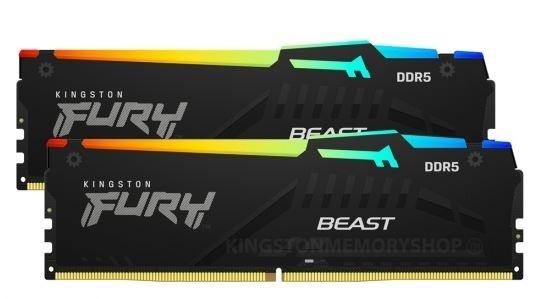 Pamięć DDR5 Fury Beast Black RGB  16GB(2* 8GB)/6000  CL36 EXPO