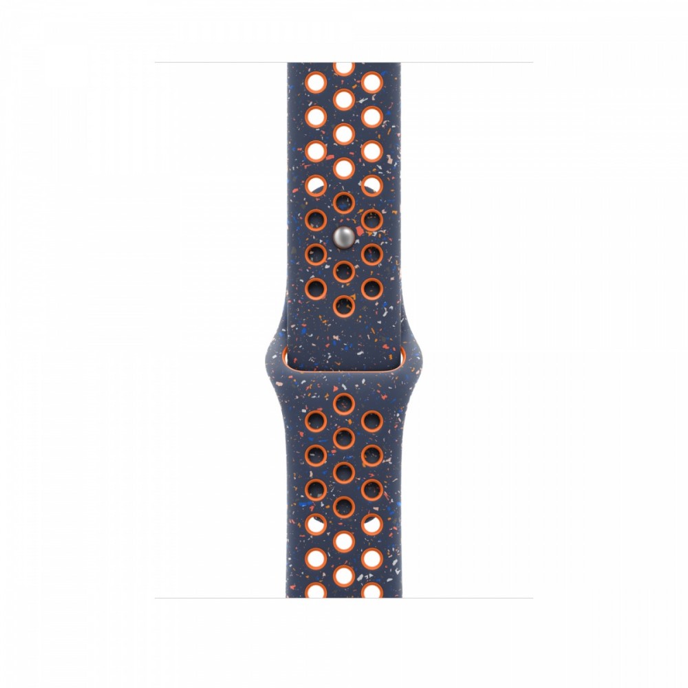 Pasek sportowy Nike w kolorze błękitnego płomienia do koperty 46 mm - rozmiar S/M