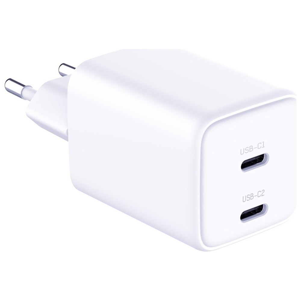 Ładowarka sieciowa Hyper Charger PD 45W GaN QC4+ PPS 2C biała 