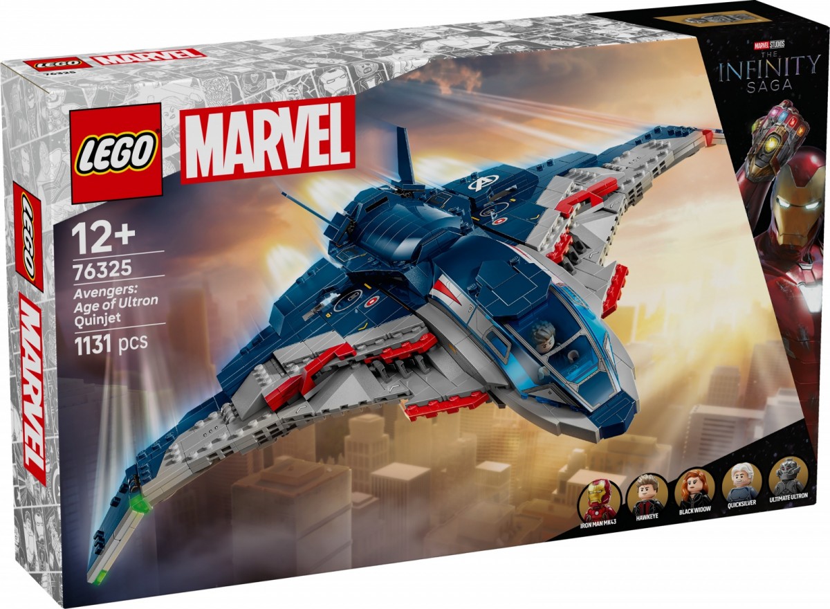Klocki Super Heroes 76325 Avengers Czas Ultrona Quinjet 
