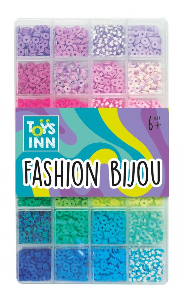 Koraliki Clay Beads mix kolorów niebieskie