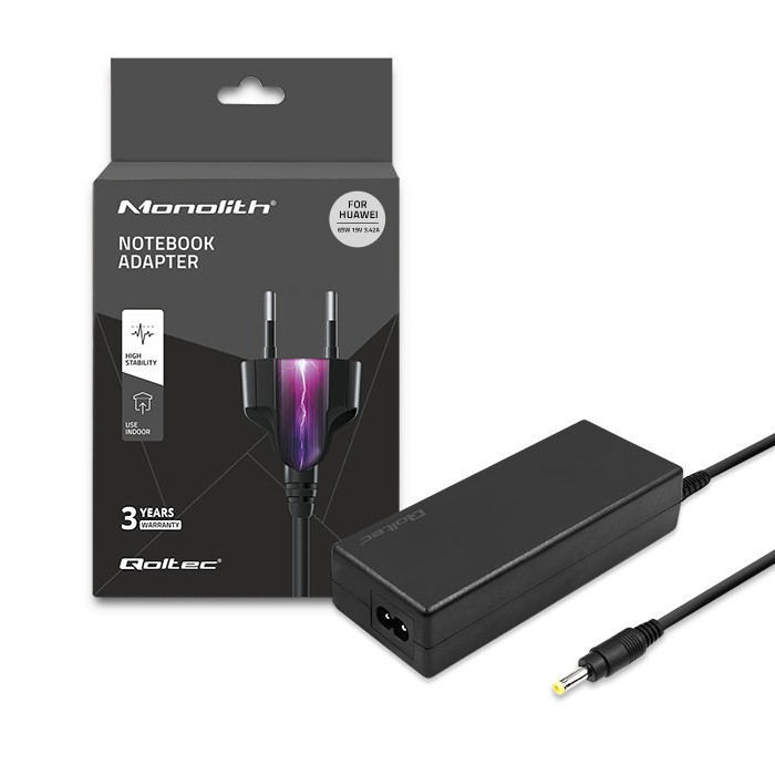 Zasilacz do Huawei 65W | 19V | 3.42A | 4.0*1.7 |+kabel zasilający 
