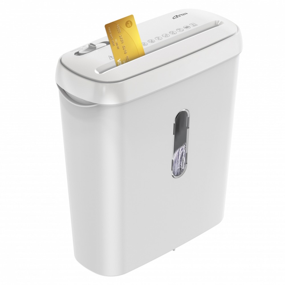 Niszczarka dokumentów, folii i kart kredytowych WHITE SHREDDER MT223