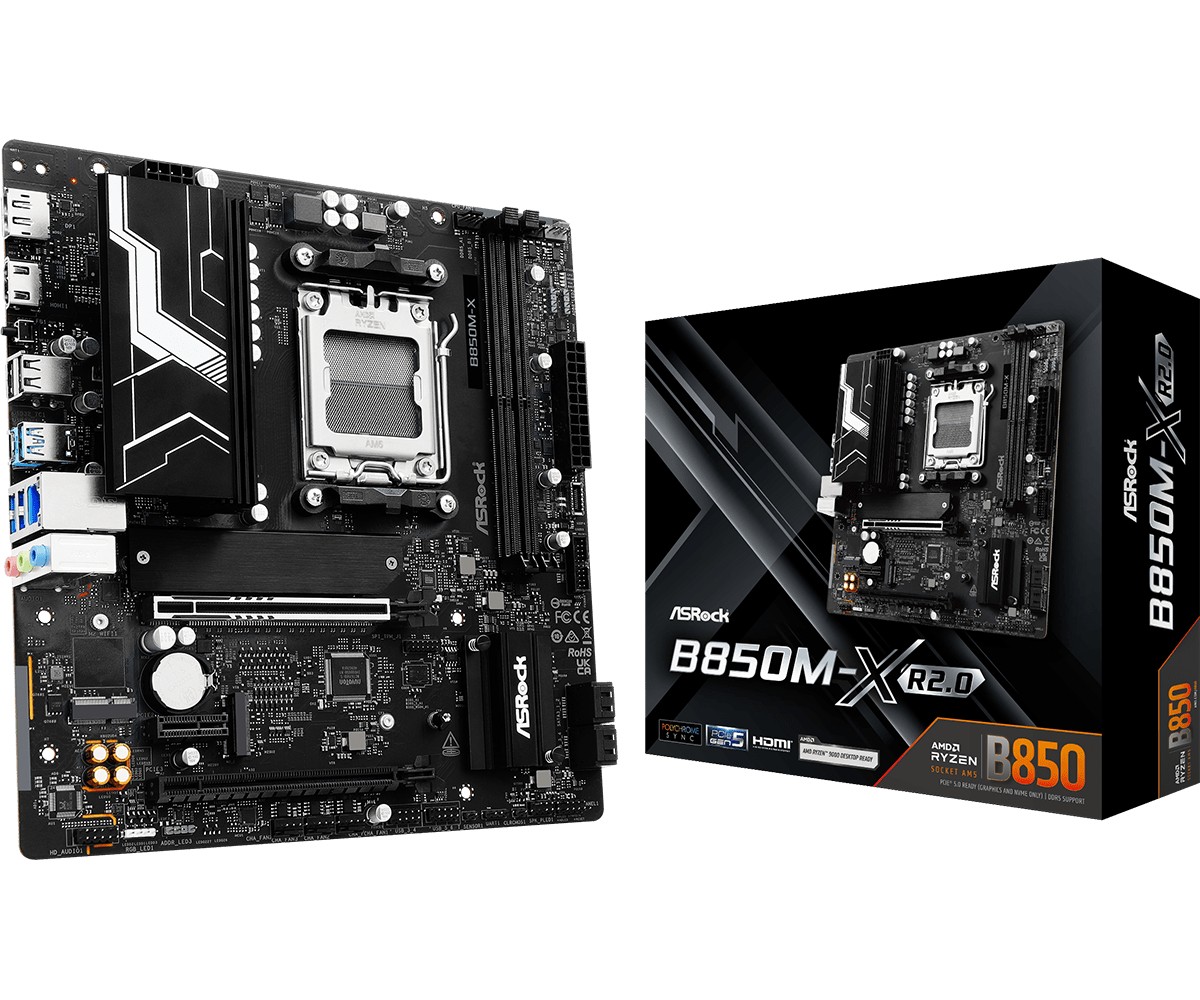 Płyta główna B850M-X R2.0 AM5 2DDR5 M.2 USBC mATX 