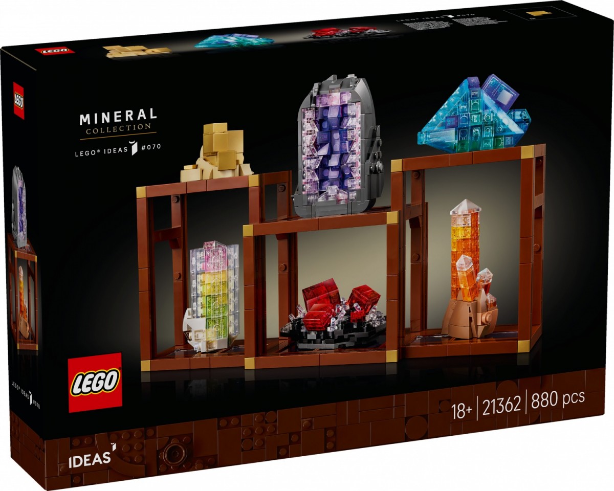 Klocki Ideas 21362 Kolekcja minerałów 