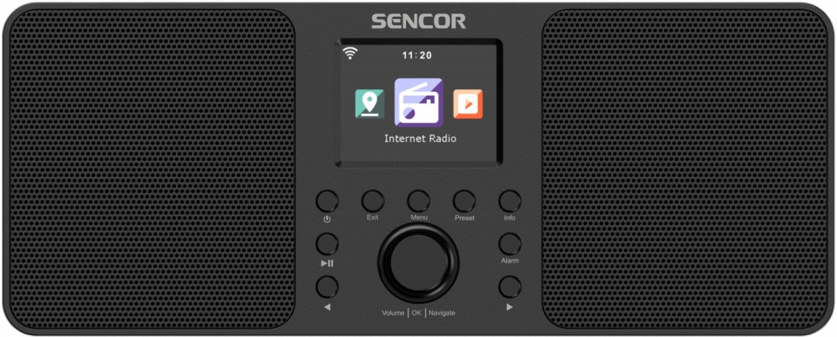 Radio Internetowe  Moc 2x10W,WiFi,FM,DAB+,USB, wys.LCD 