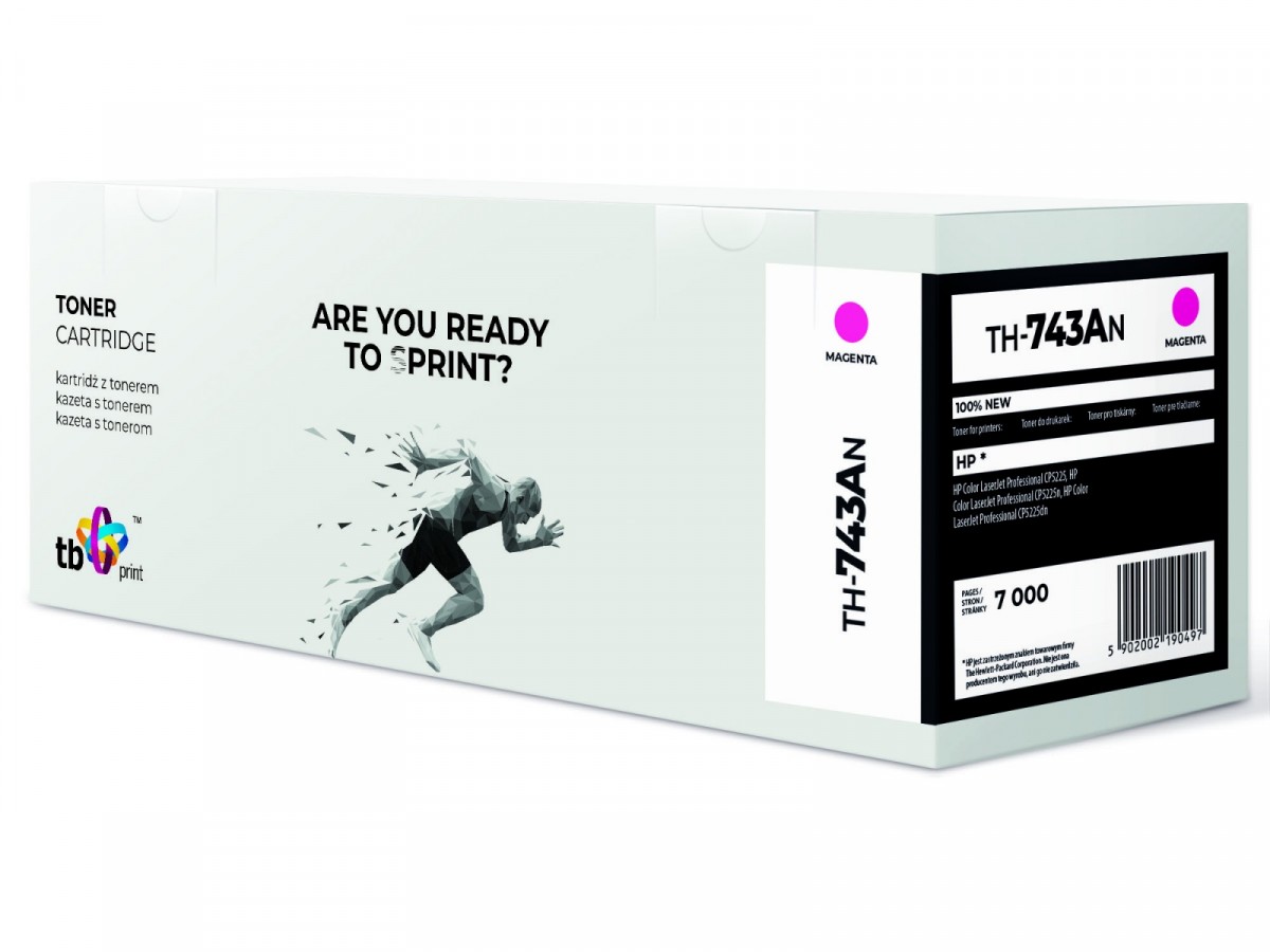 Toner do HP CLJ CP5225 TH-743AN purpurowy 100% nowy 