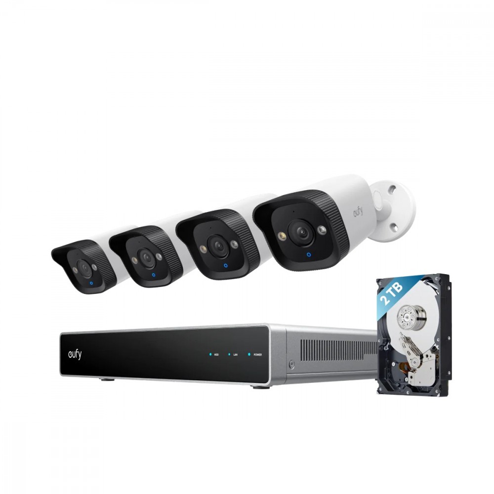 System do monitoringu NVR E40 4 kamery + nagrywarka 