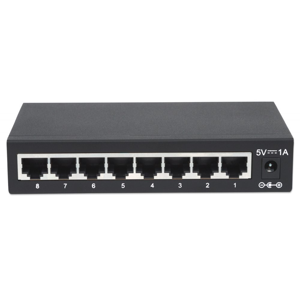 Przełącznik Gigabit 8x 10/100/1000 Mbps RJ45 Desktop Metalowy 
