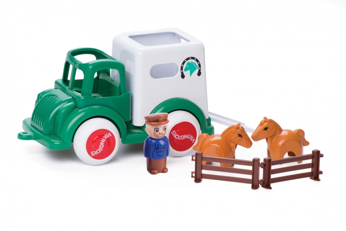 Pojazd do transportu koni z figurkami Jumbo Viking Toys 