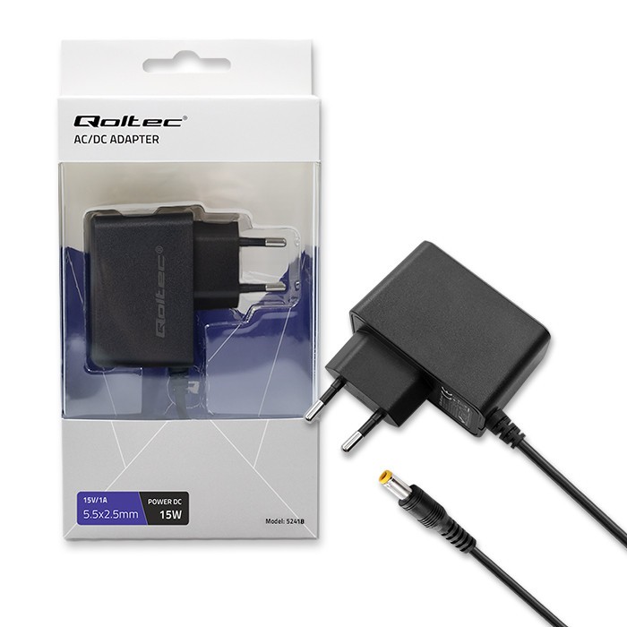 Zasilacz wtyczkowy 15W | 15V | 1A | 5.5*2.5 
