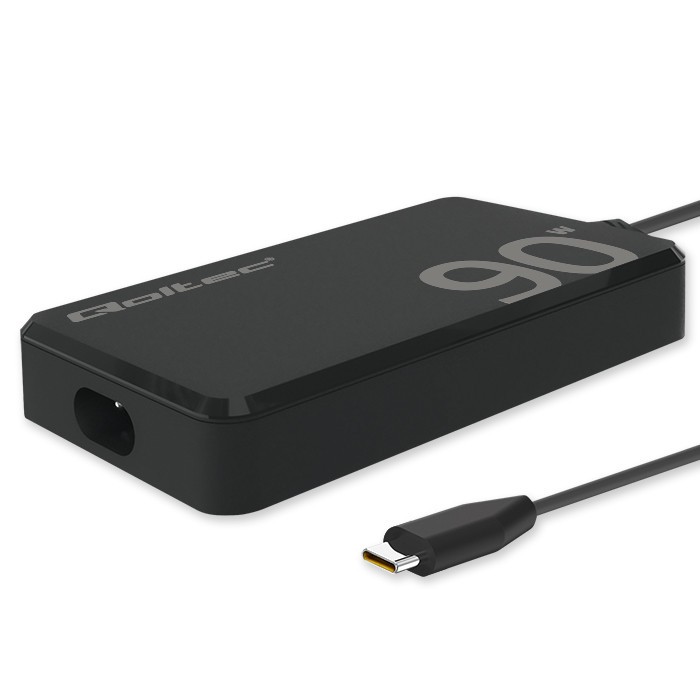 Ładowarka sieciowa 90W GaN Fast SLIM | PD | 5-20V | 4.5A | USB-C 3.1 | Laptop | MacBook | Smartfon | +kabel 