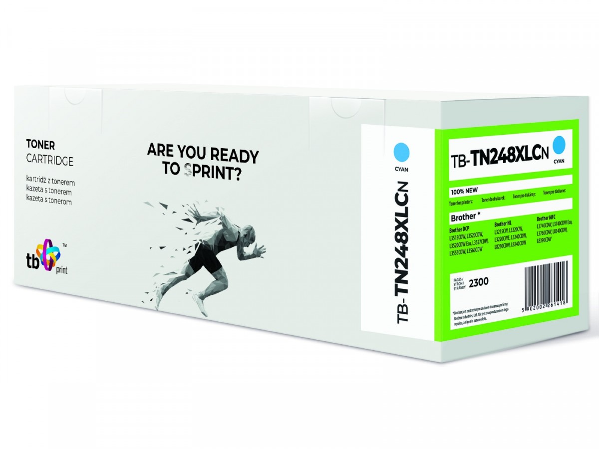 Toner do Brother TN248XLC TB-TN248XLCN 100% nowy cyan