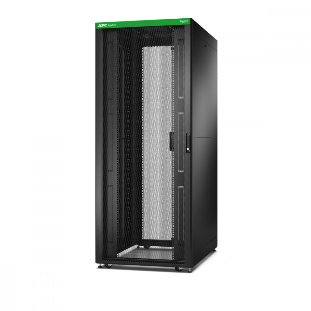 Szafa serwerowa ER8222 Easy Rack 800mm/42U/1200mm z dachem,                panelem bocznym, kółkami, nóżkami i 4 wspornikami, bez podłogi, czarna 