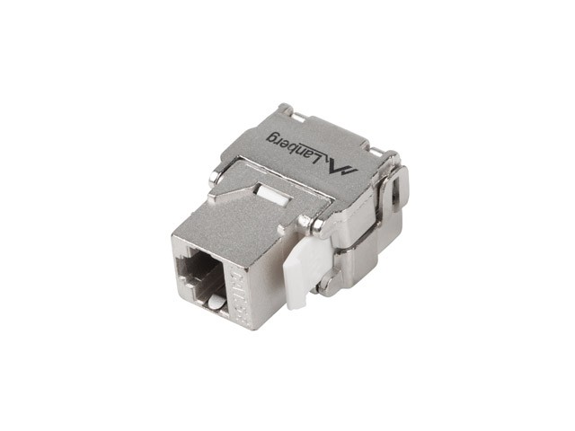 Moduł keystone gniazdo beznarzędziowy RJ45 - LSA FTP kat.5e 180 stopni do puszki montażowej 