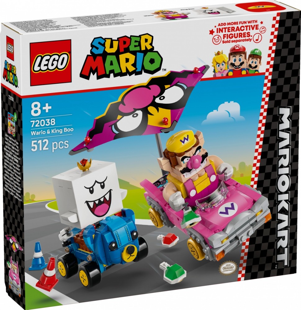 Klocki Super Mario 72038 Mario Kart - Wario i King Boo 