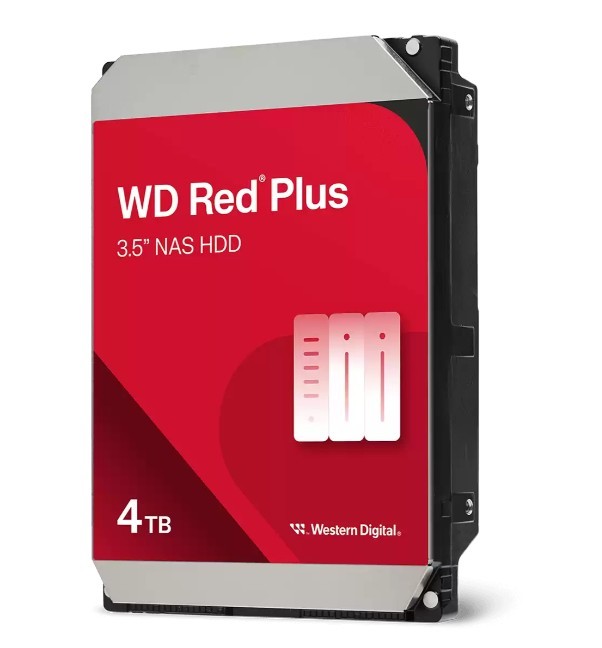 Dysk HDD Red Plus 4TB 3,5'' 128MB/5400RPM WD40EFZZ 