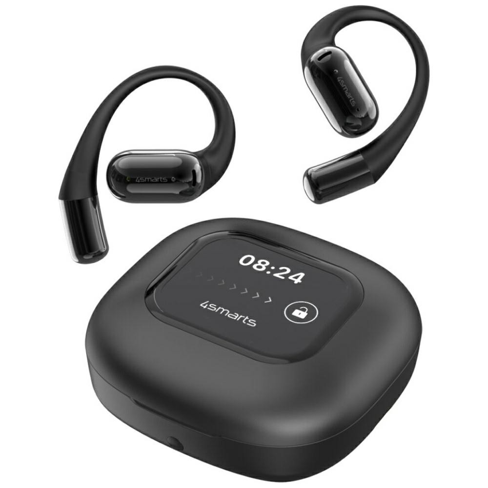 Słuchawki Bluetooth OWS tłumacz AI z wyświetlaczem SkyBuds Czarne 