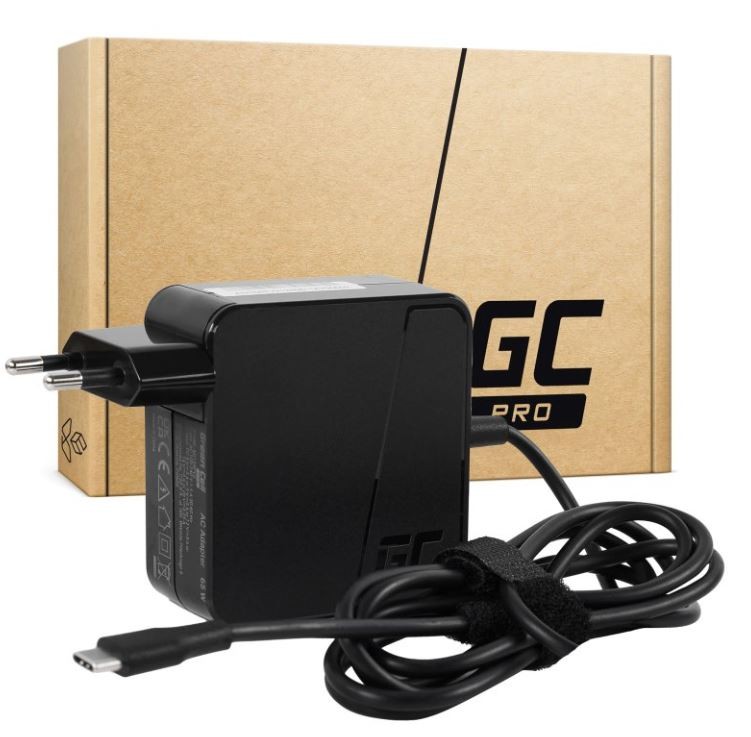 Zasilacz USB-C 65W 5V-9V-12V-15V/3A, 20V/3.25A Power Delivery 