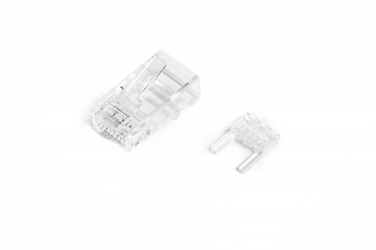 Wtyk RJ45 (8P8C) uniwersalny, kat. 6A, nieekranowany, AWG 26-24, opakowanie 100 szt. 