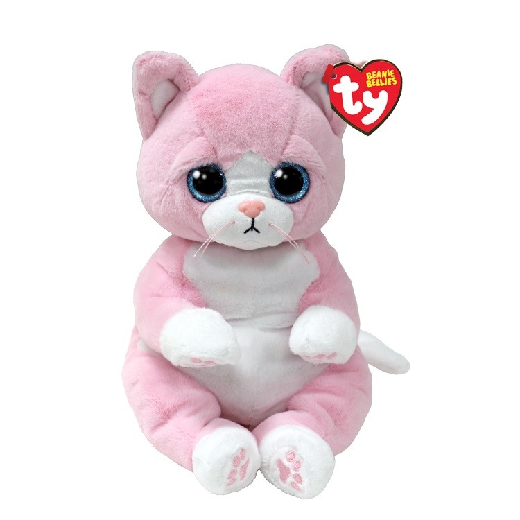 Maskotka Ty Beanie Bellies Kot różowy 24 cm 