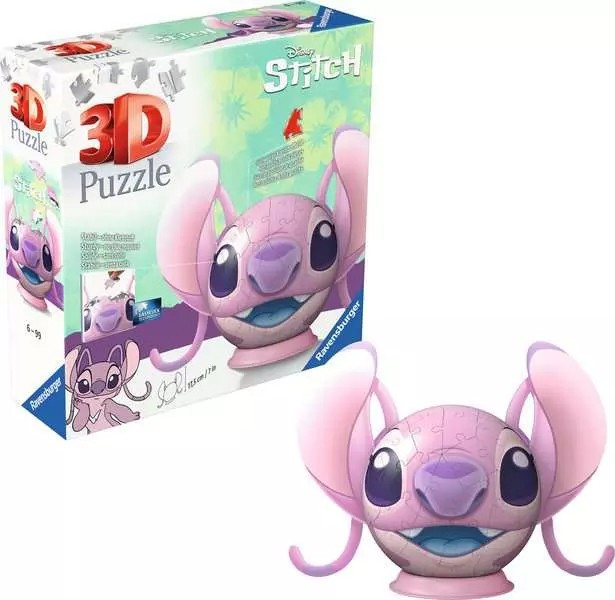 Puzzle 3D Disney Stitch Kula z uszami Angel 