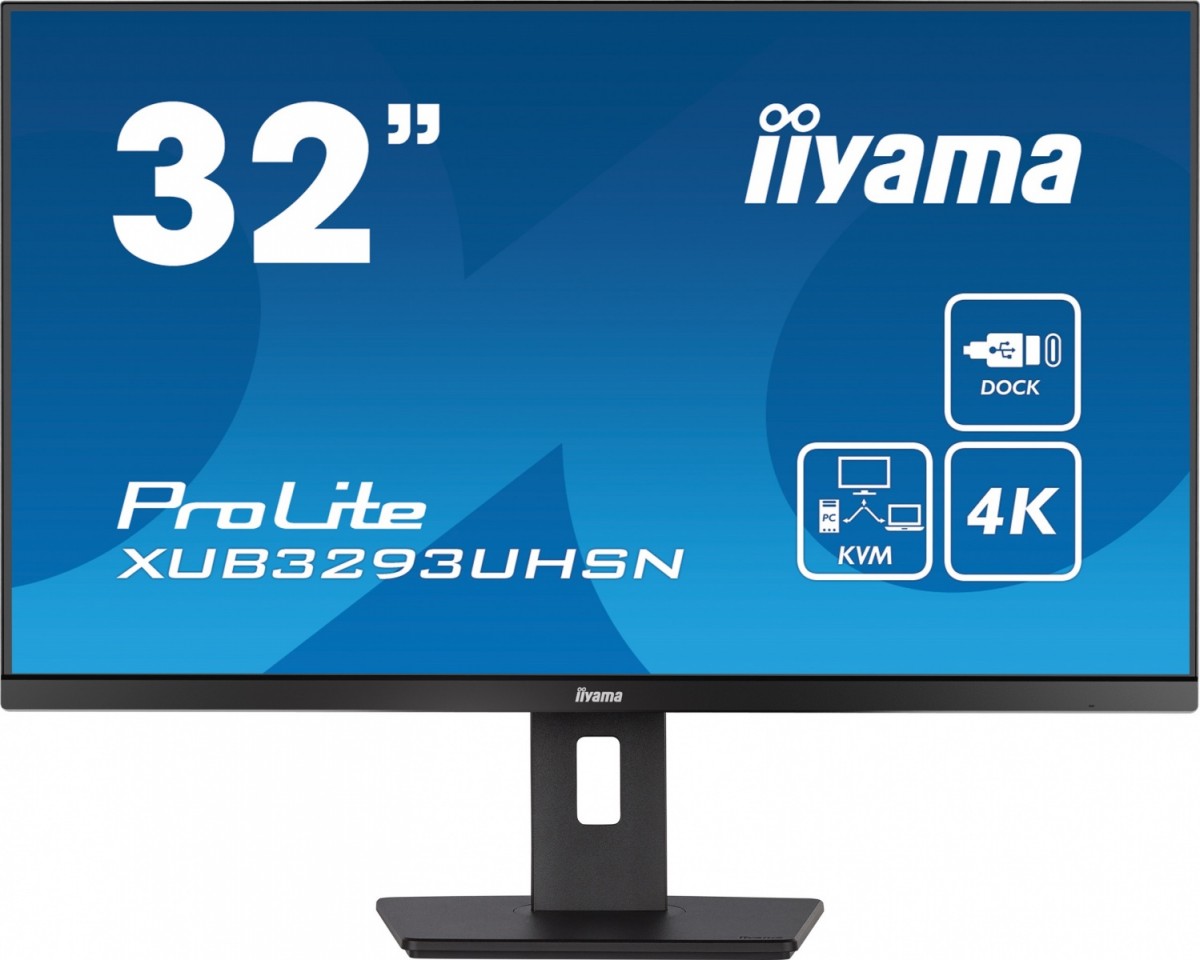 Monitor ProLite XUB3293UHSN 31.5 cala XUB3293UHSN-B5 IPS,4K,USB-C DOCK,KVM,SLIM,2x3W,RJ45 