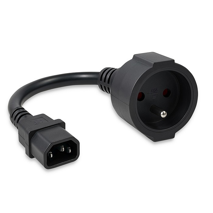 Adapter IEC 320 C14 / FRENCH | 0.15m 