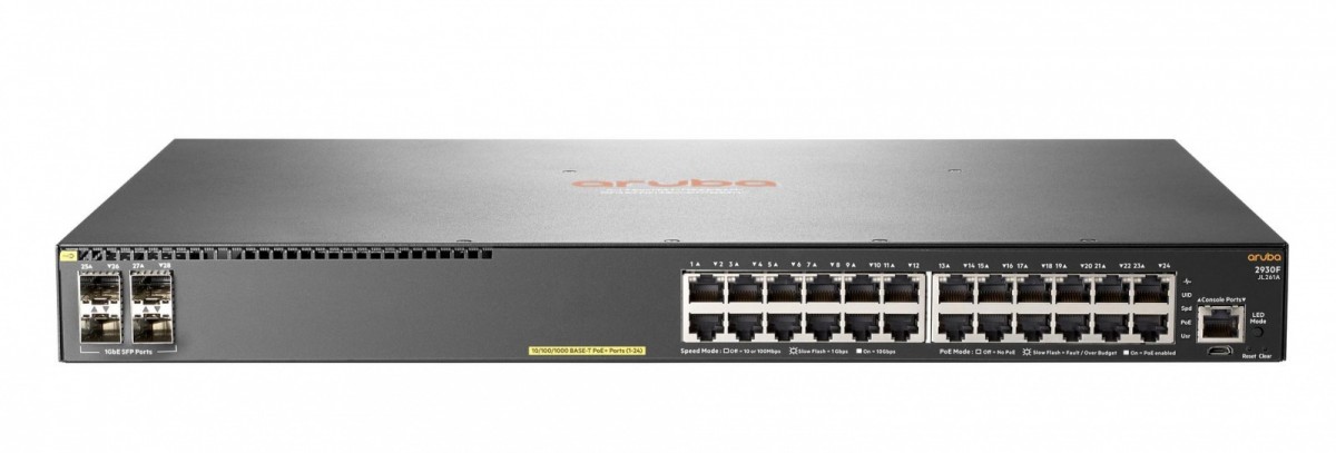 Przełącznik ARUBA 2930F 24G PoE + 4SFP JL261A