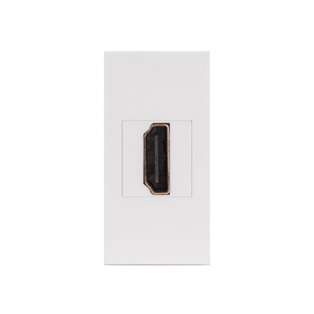 Gniazdo ścienne HDMI pasuje do szklanych ramek MCE720W Białe
