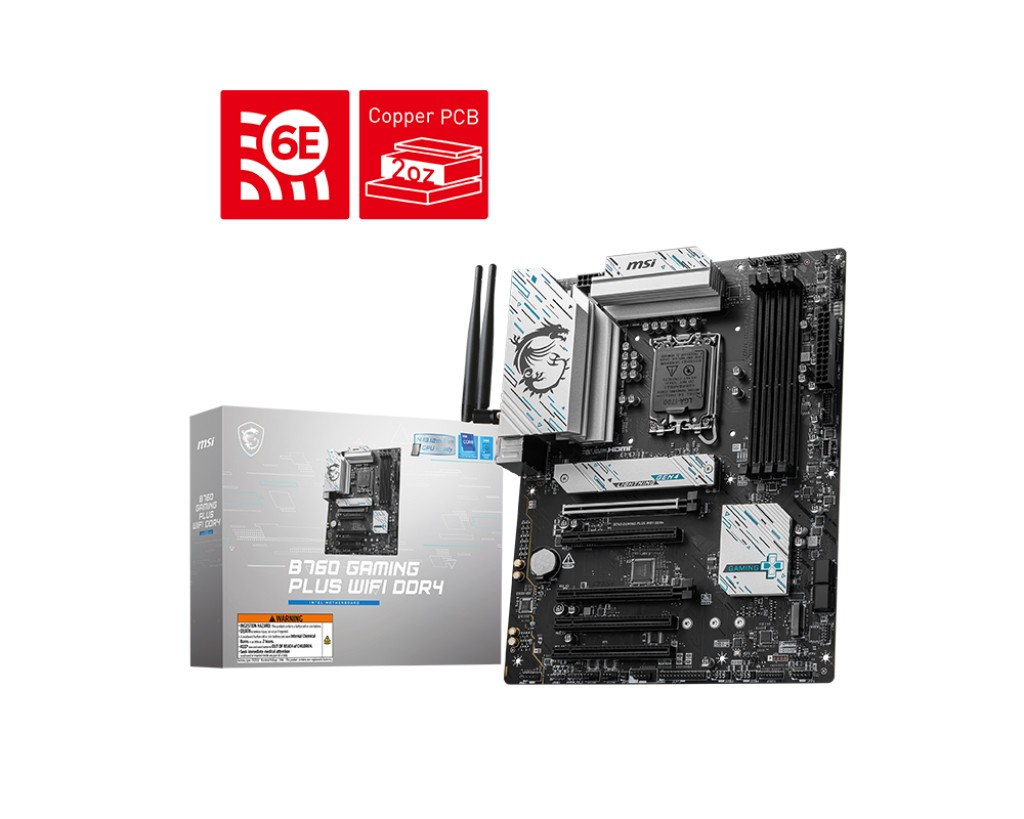 Płyta główna B760 GAMING PLUS WIFI s1700 4DDR4 DP/HDMI ATX 